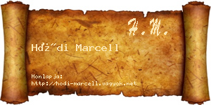 Hódi Marcell névjegykártya
