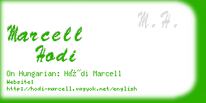 marcell hodi business card